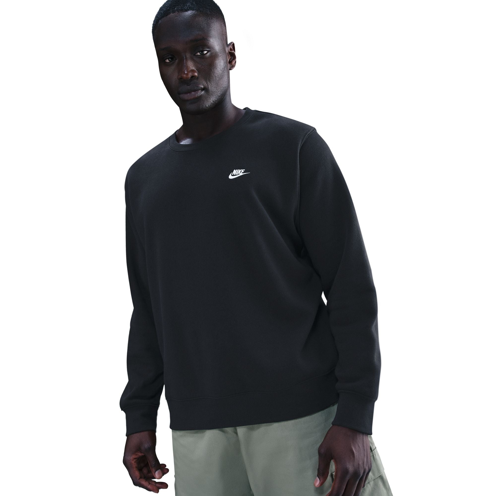 Nike Men's Club Fleece Crewneck - Black