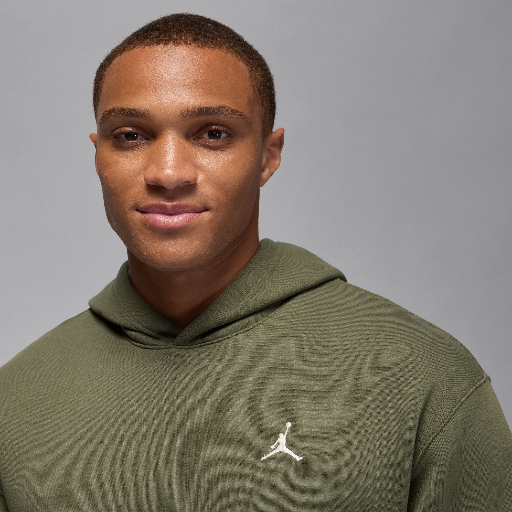 Air Jordan Mens Brooklyn Fleece Pullover Hoodie - Medium Olive