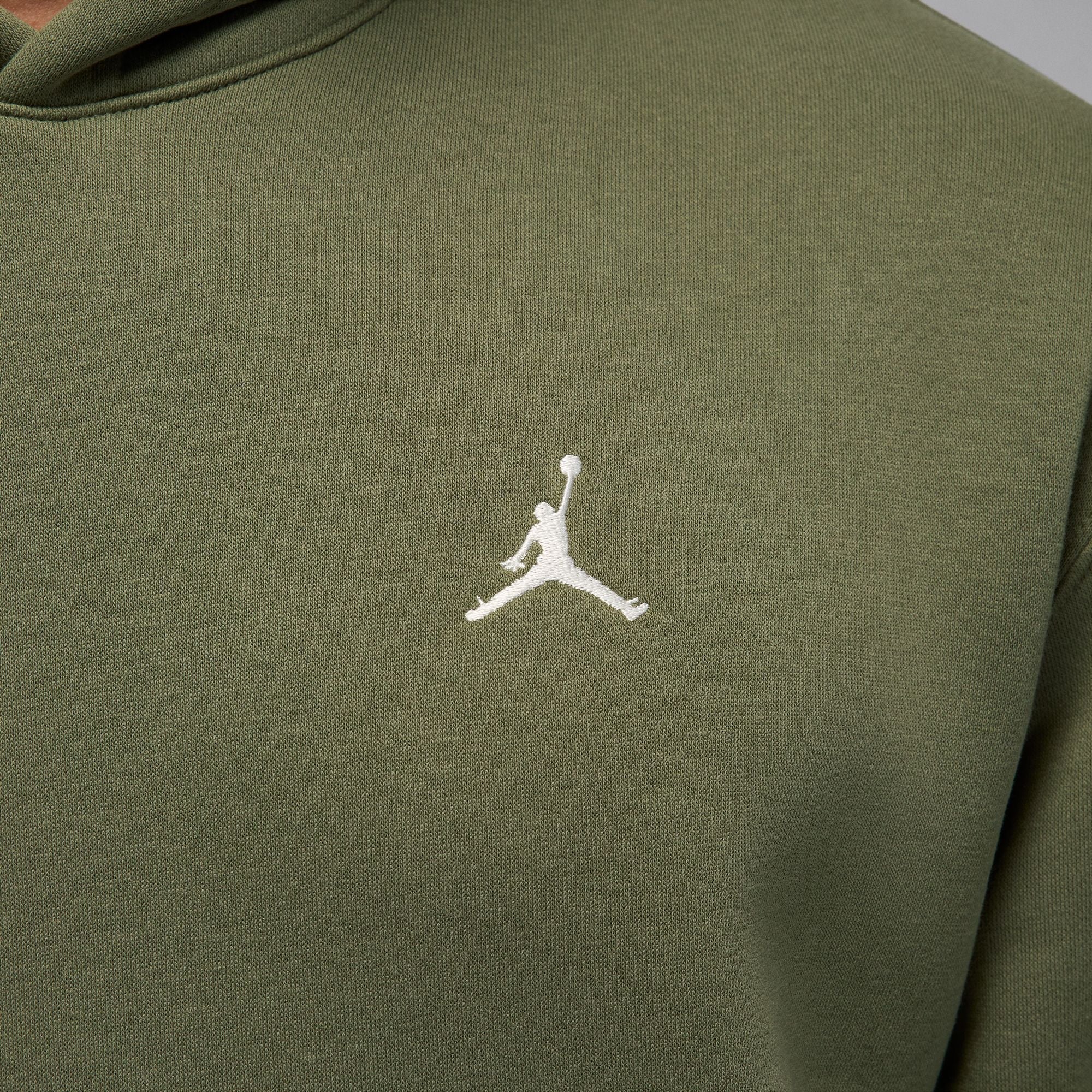 Air Jordan Mens Brooklyn Fleece Pullover Hoodie - Medium Olive