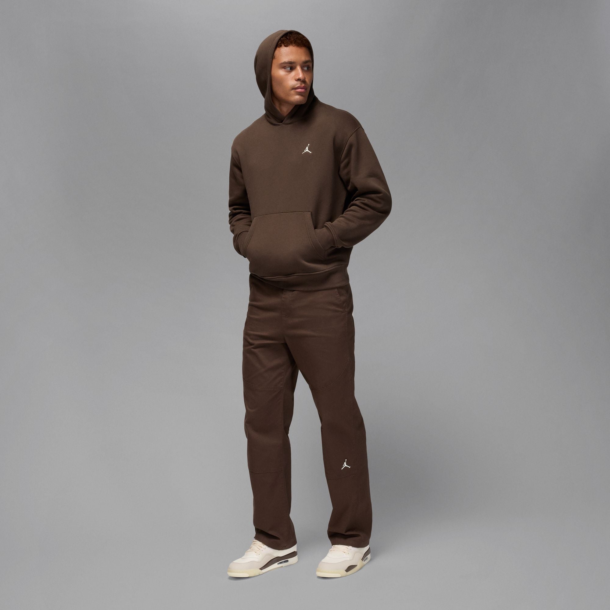 Air Jordan Mens Brooklyn Fleece Pullover Hoodie - Brown