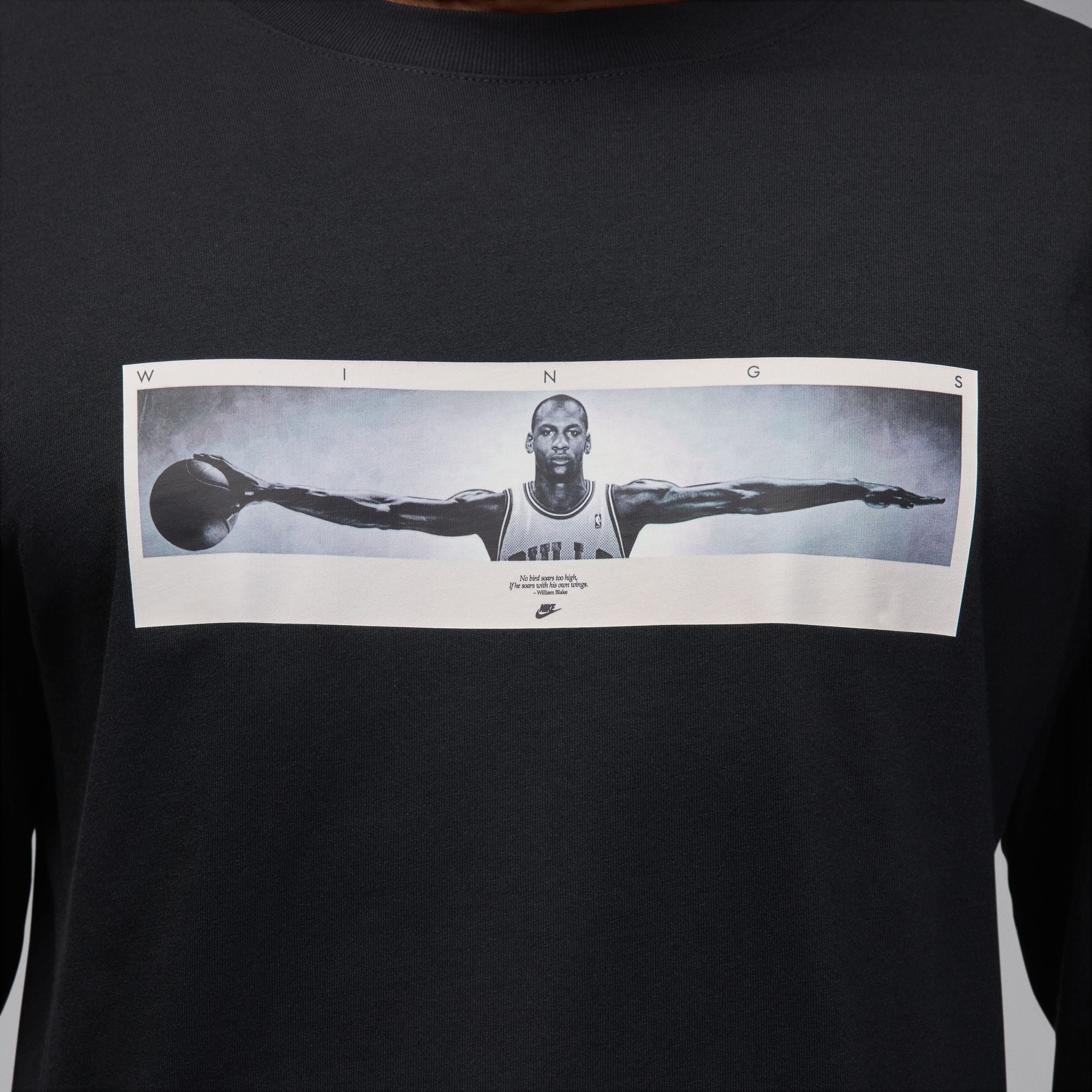 Air Jordan Mens Long Sleeve Crewneck - Black