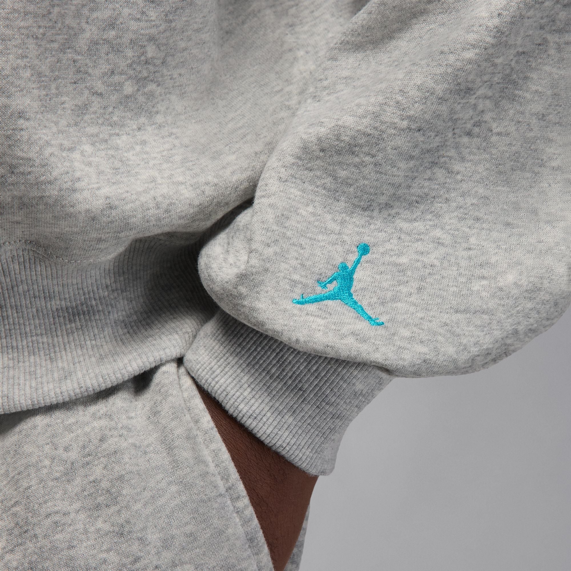 Air Jordan Mens Gamma Fleece Sweatshirt - Heather Grey