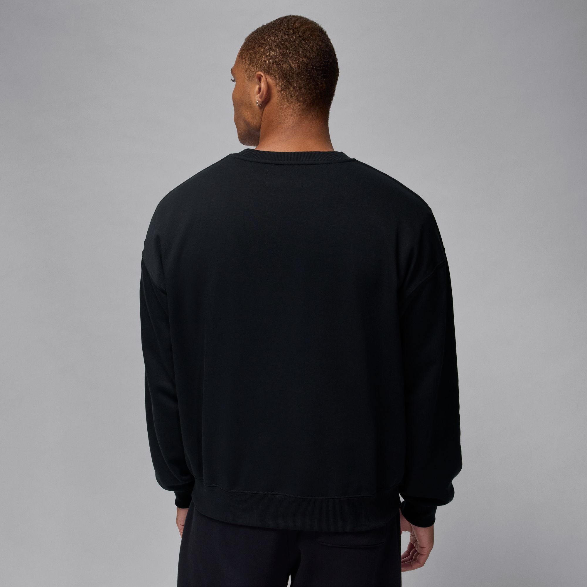 Air Jordan Mens French Terry Realtree Crewneck - Black