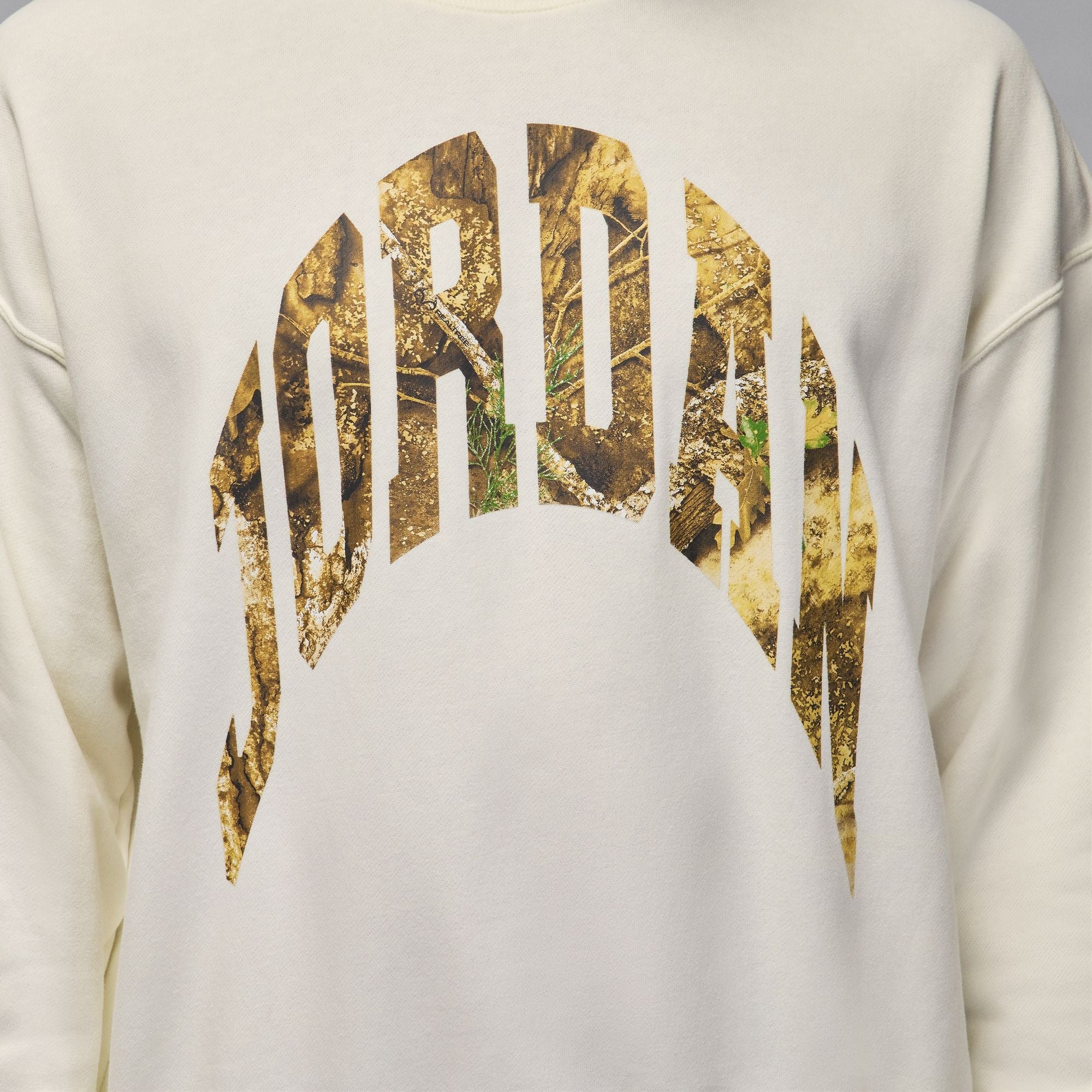 Air Jordan Mens French Terry Realtree Crewneck - Sail
