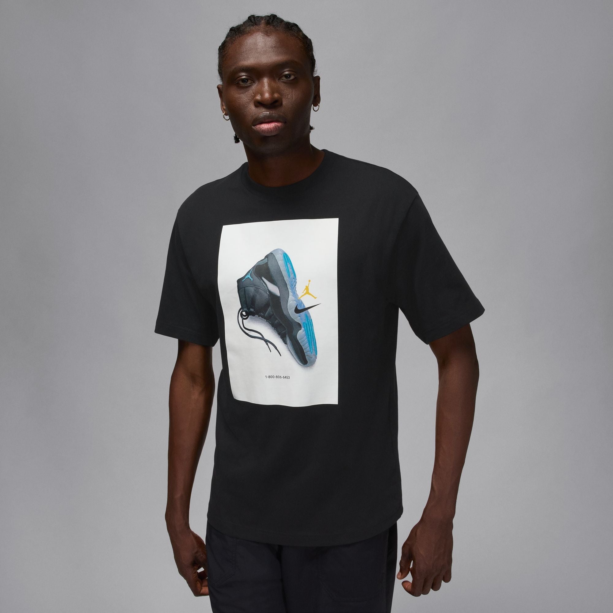 Air Jordan Mens Gamma Tee - Black