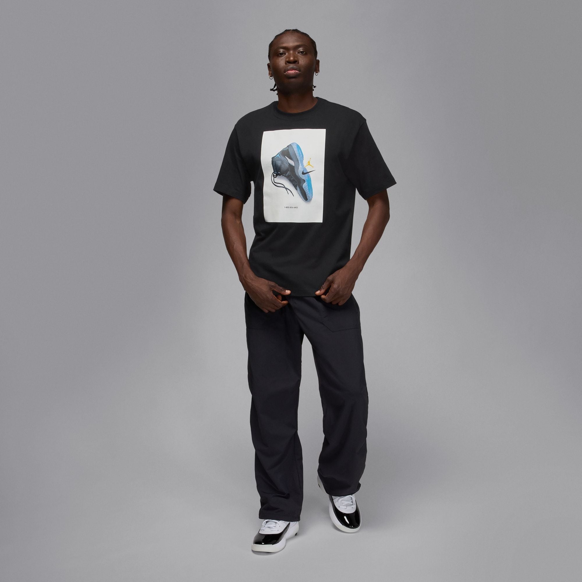 Air Jordan Mens Gamma Tee - Black
