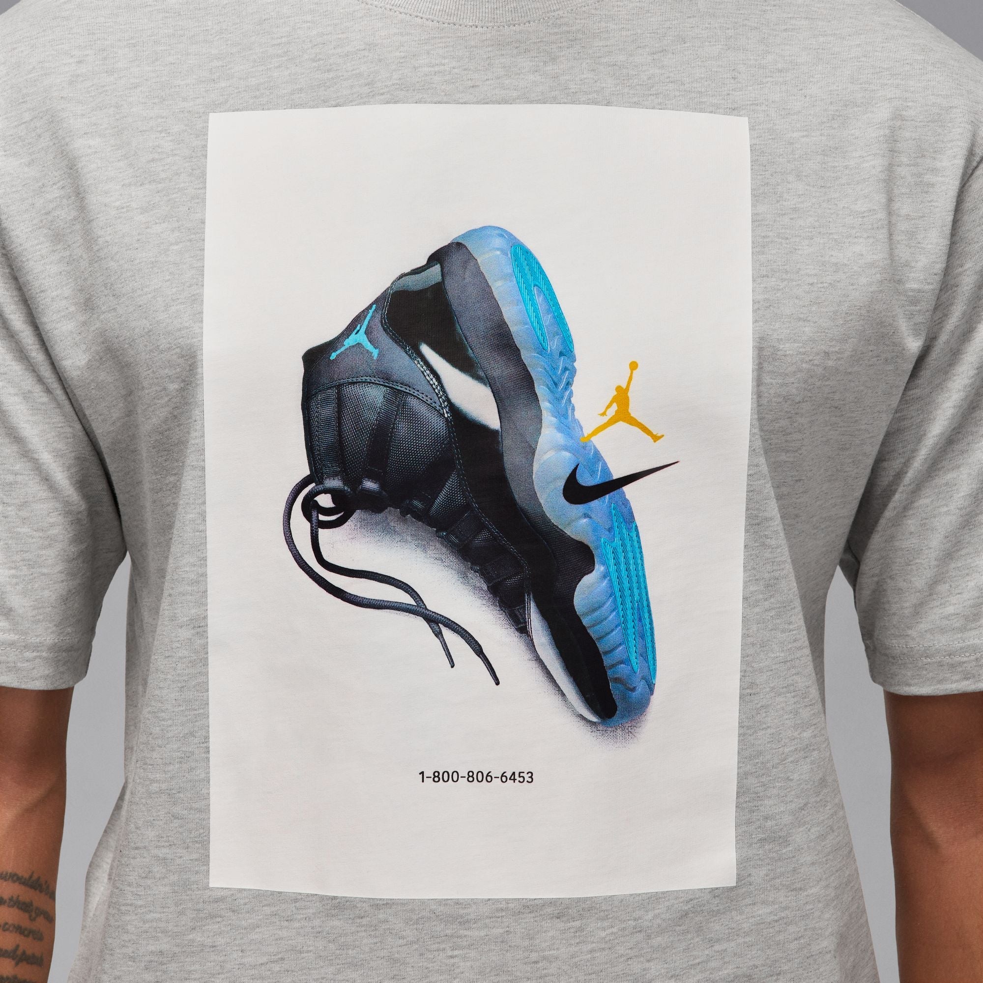 Air Jordan Mens Gamma Tee - Grey
