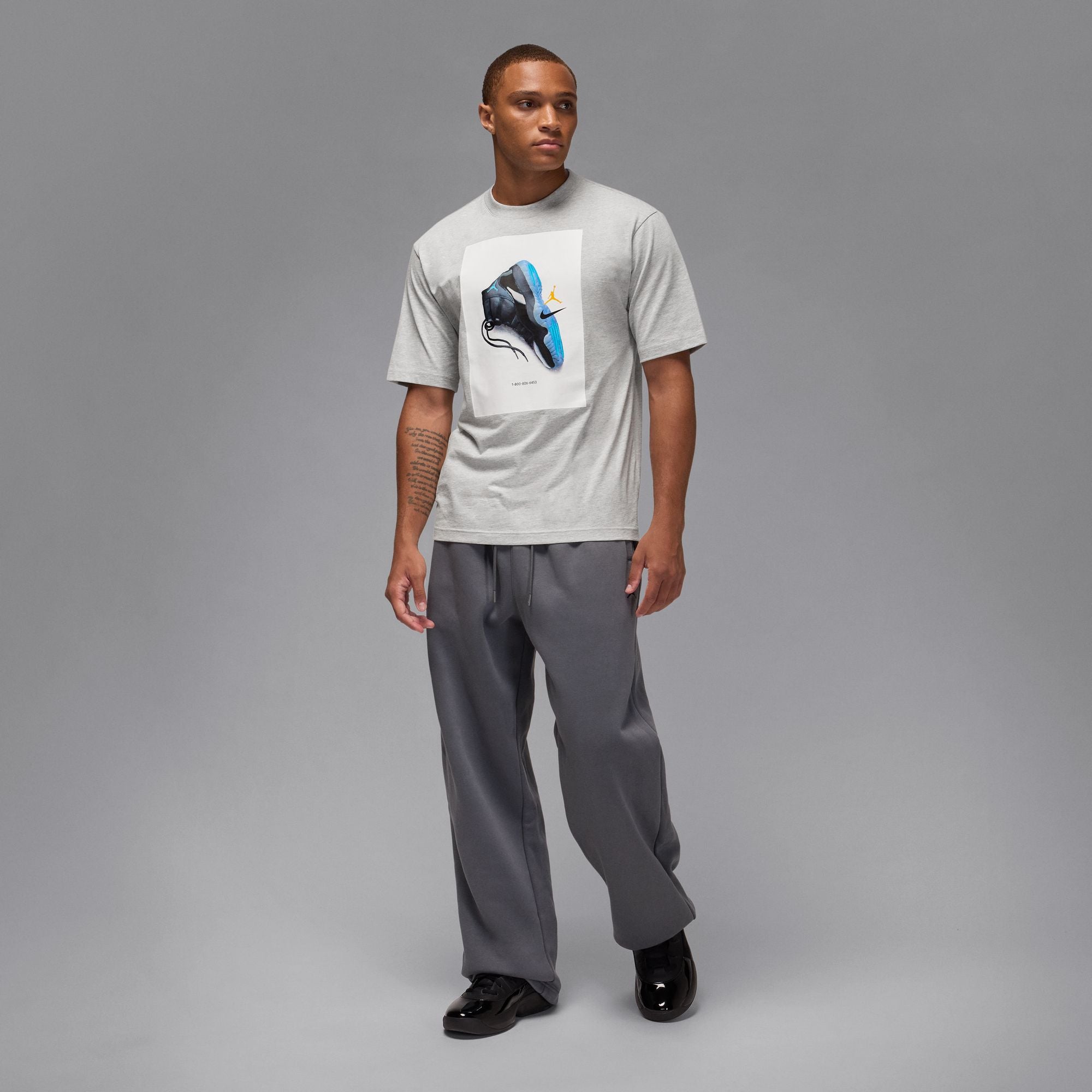 Air Jordan Mens Gamma Tee - Grey