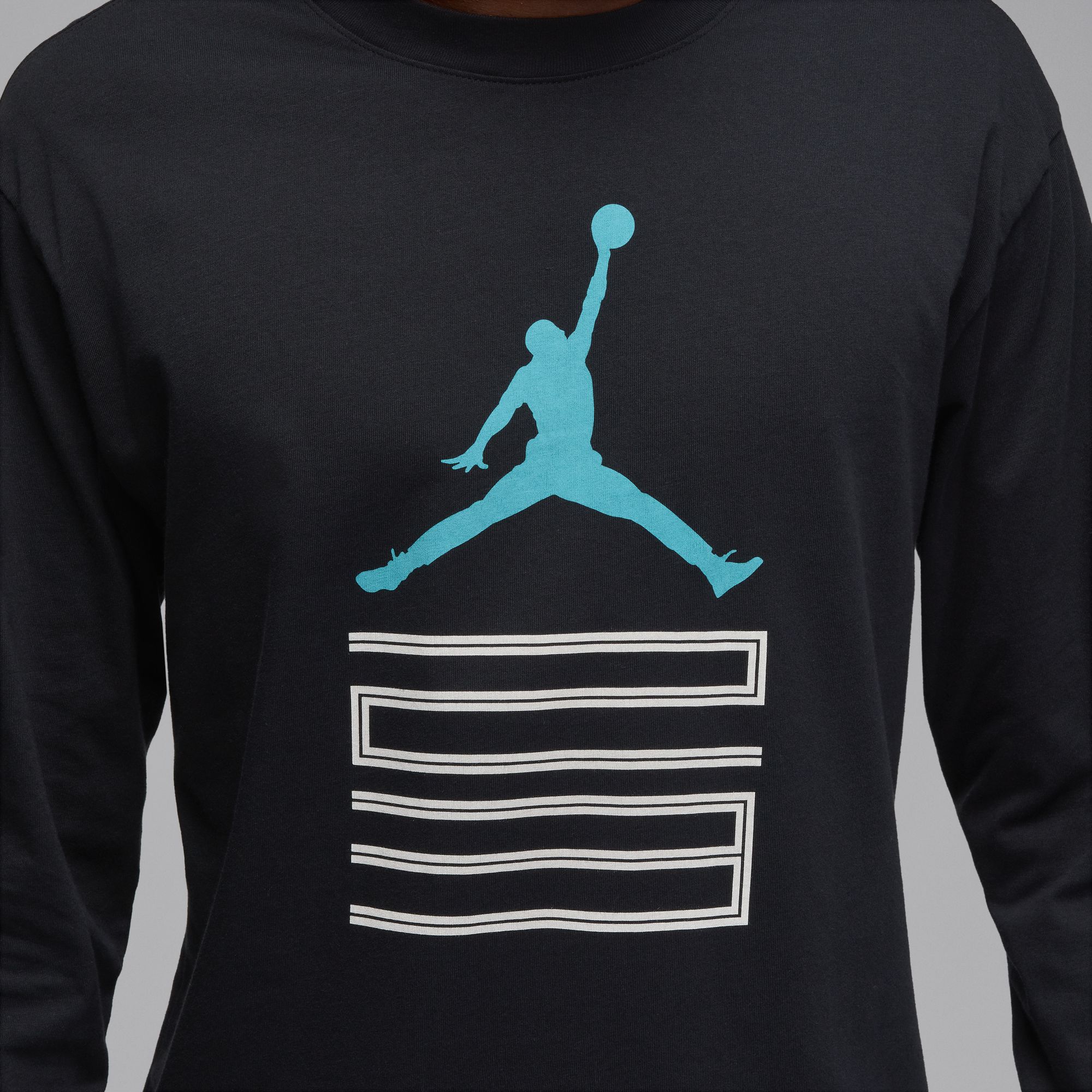 Air Jordan Mens Gamma Long Sleeve - Black
