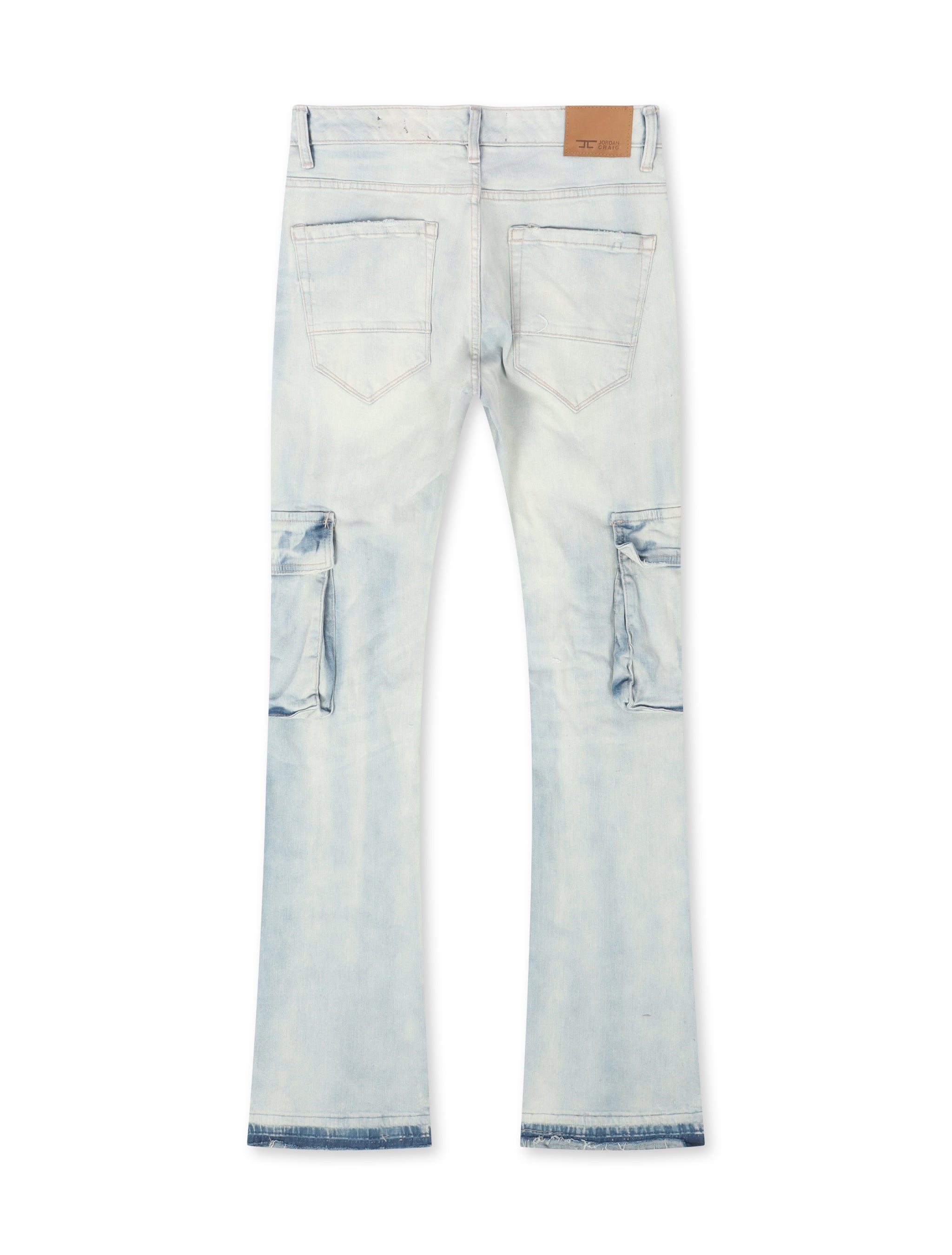 Jordan Craig Cargo Stacked Jean - Iced White
